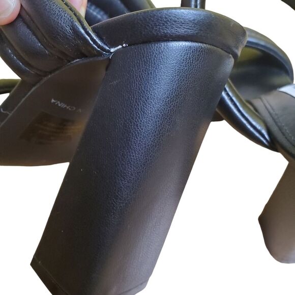 Steve Madden Tahani Black Heeled Sandals Size 6 - Picture 5 of 8